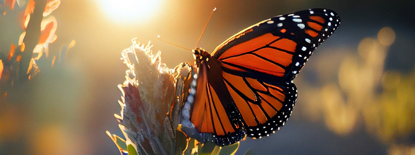 Schmetterling auf Pflanze