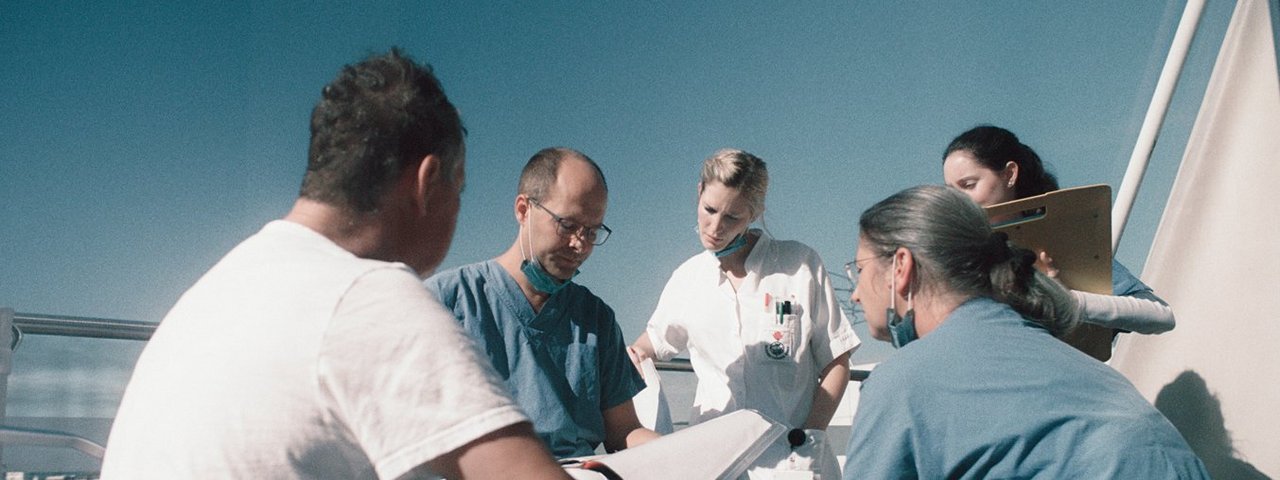 Palliaitvteam bei Besprechung