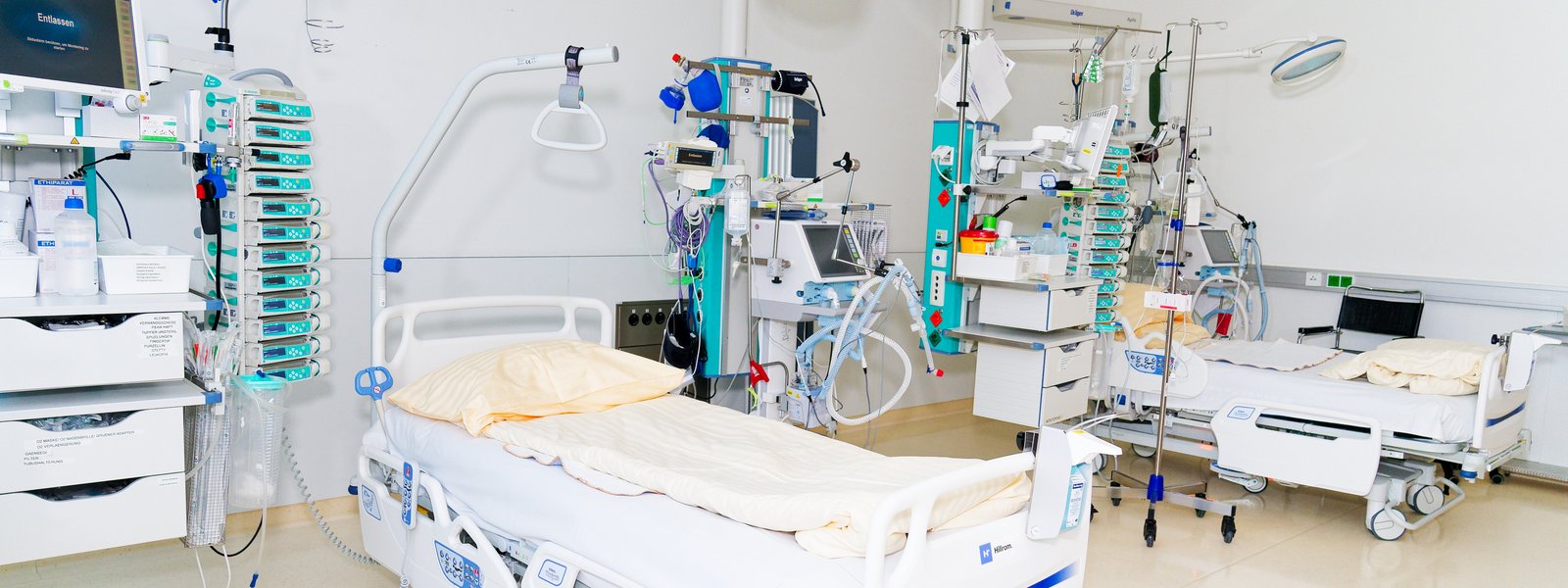 Betten auf der Intensivstation
